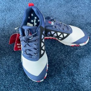 Brand new, never worn Reebok R CrossFit Nano 6.0. Men’s size 10, blue
